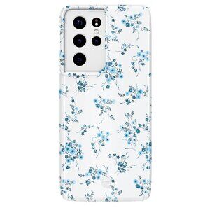 French Blue Floral Samsung Galaxy S21 Ultra Case